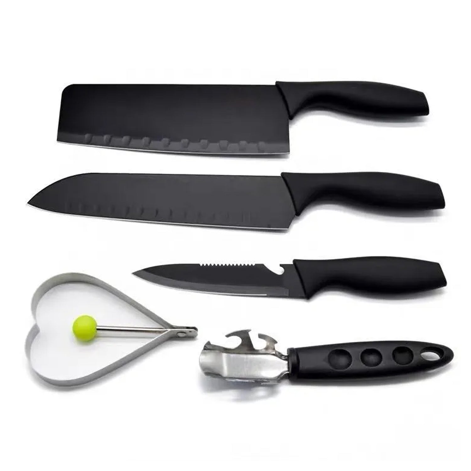 5911 Kitchen Chef Cutlery Stainless Steel Knife Set, Chopping Knife, Chef Knife, Utility Knife, Butcher Knife (Pack of 5pc). 5911 Kitchen Chef Cutlery Stainless Steel Knife Set, Chopping Knife, Chef Knife, Utility Knife, Butcher Knife (Pack of 5pc).